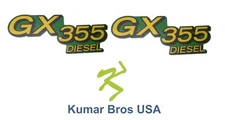 Kumar Bros USA Lower Hood Set of 2 Decals Replaces M145999 Fits John Deere GX355