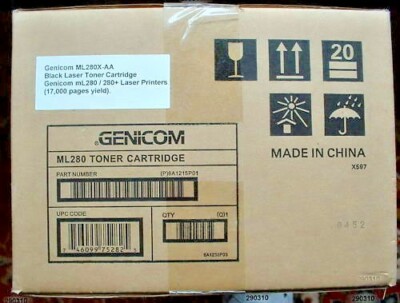 GENICOM ML280X-AA SCHWARZ LASER TONER ML280 17k Seiten (P)6A1215P01 ORIGINAL VERSIEGELT