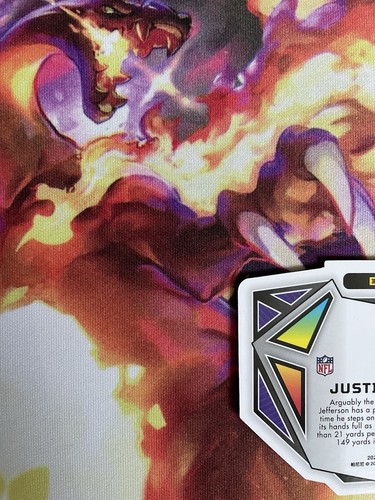 2023 Panini Obsidian Football Vitreous Justin Jefferson Case Hit Ultra Rare - Picture 7 of 10