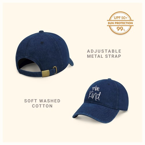 CHOK.LIDS Be Kind Trendy Womens Baseball Cap Unisex Fashion Cotton Polo Style - Picture 51 of 175