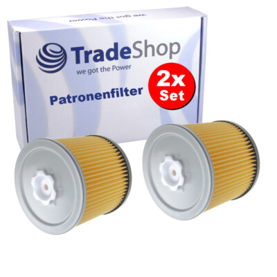 2x Faltenfilter für Bosch GAS 12-30 F Professional, PAS 11-25 Staubsaugerfilter