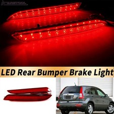 2x Red Lens LED Bumper Reflector Tail Brake Lights For 2012-2014 Honda CR-V CRV