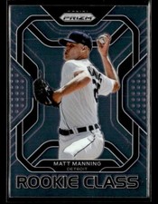 Matt Manning 2022 Panini Prizm #RC-8 Rookie Class Detroit Tigers