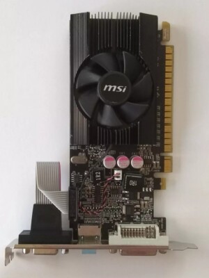 MSI GeForce GT 610 1GB DDR3 PCIe HDMI DVI VGA Video Card N610GT-MD1GD3/LP 