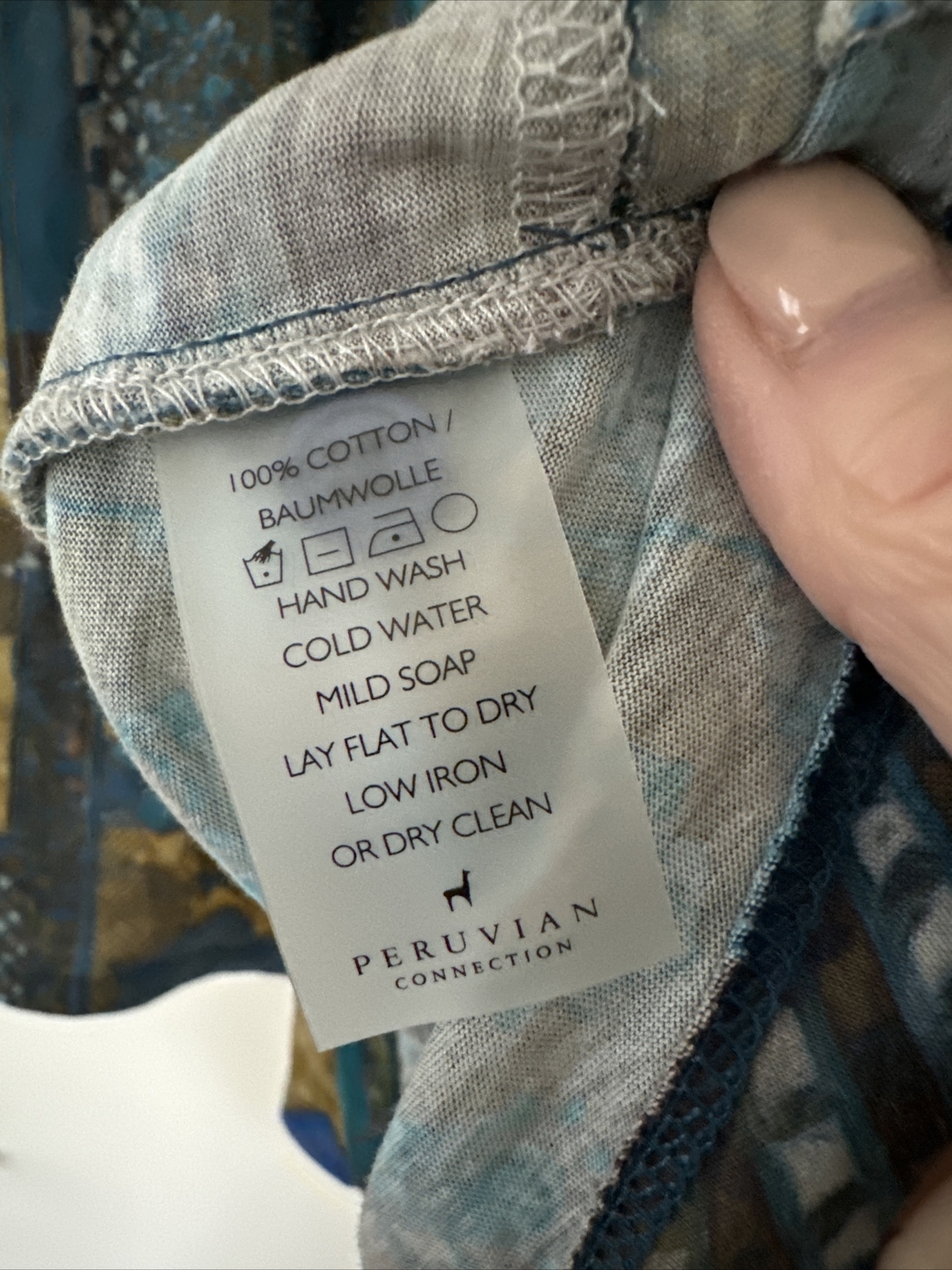 Peruvian Connection Patchwork Cotton Tunic Dress … - image 6