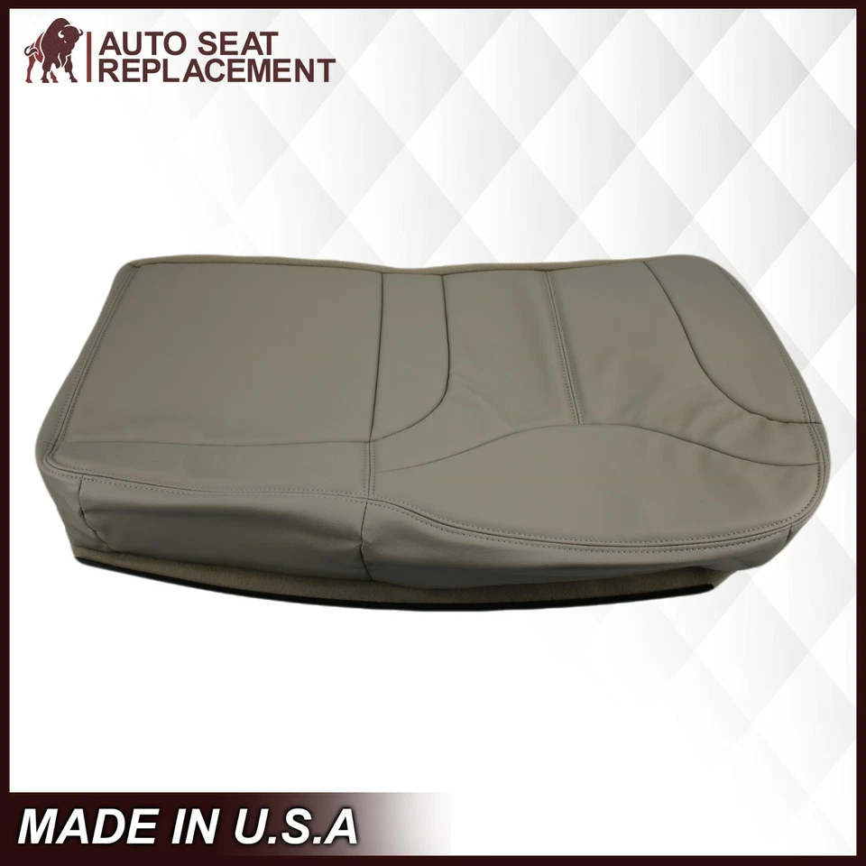 GMC Yukon XL 2000 2001 2002 asiento trasero segunda fila cubierta de asiento inferior bronceado Foto 4 de 4