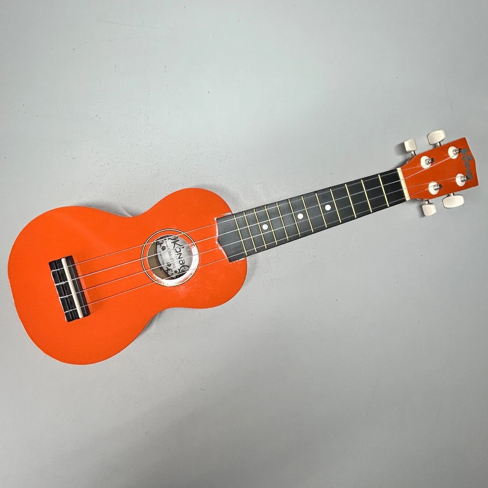 Kona Soprano Ukulele Kona-21ORG with Case and Teach Yourself Ukulele Book - Image 2 of 4