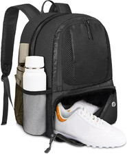 Soccer Backpack,Soccer Bag with Ball Holder, Water Resistant Sport Equipment Bag