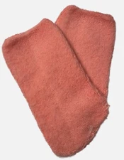 Pink Fuzzy Brushed Acrylic Footies