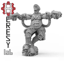Female Commissar Gurten Lena HL03 28mm Imperial Guard Miniature Heresy Lab