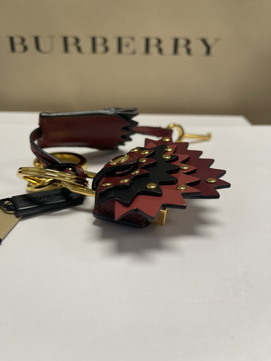 Burberry zig zag Leather Key Charm With Padlock 40546771
