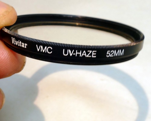 VIVITAR UV-HAZE 52MM FILTER GENUINE LENS OR CAMERA SCREW IN W/ CASE 21
