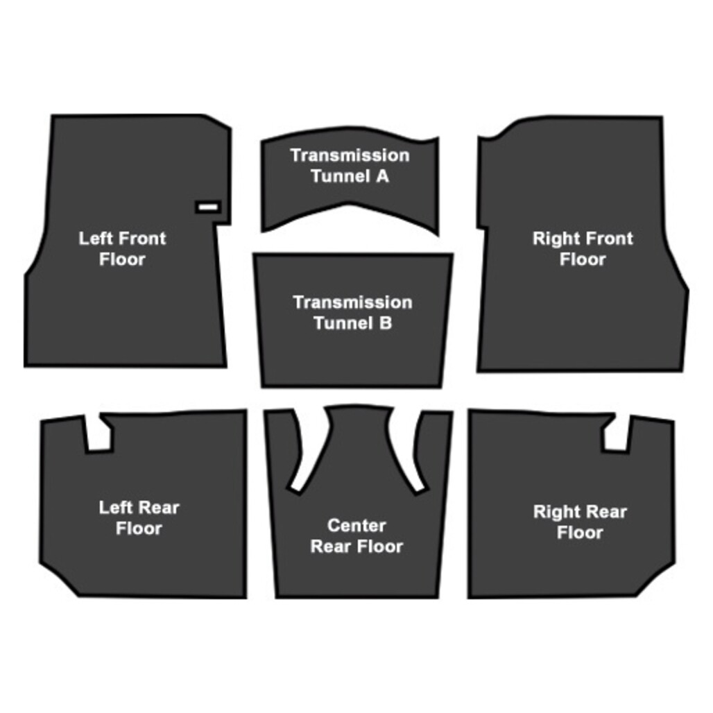 Sound Deadener for 1957 Oldsmobile 88 Holiday Die Cut EVA Complete 7Pc