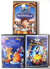 Lot of 3 Walt Disney Classic Animated Movie DVD Sets