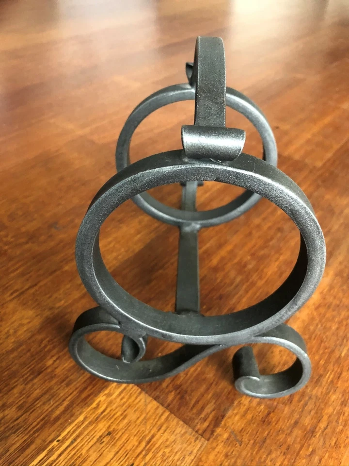 COPPIA PORTABOTTIGLIE IN FERRO BATTUTO - Immagine 3 di 3