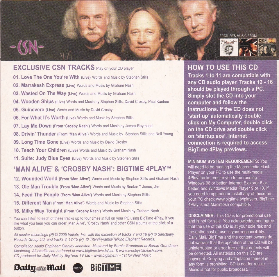 CROSBY, STILLS & NASH Collector's Edition CD - Bild 2 von 3