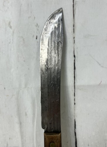 VTG TRU-EDGE ONTARIO KNIFE CO OLD HICKORY 7” CARBON STEEL BLADE BUTCHER KNIFE - Picture 3 of 7