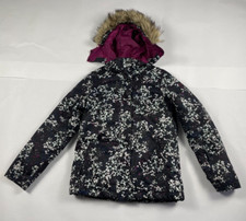 Girls Youth Roxy Full Zip Hooded Insulated Jacket Size 16 2XL Floral 264