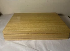 Vintage Nobility Plate Silverware Flatware Storage Chest Wood Case