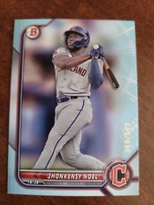 2022 Bowman Draft Paper Base Sky Blue #BD-60 Jhonkensy Noel 319/499 - Guardians