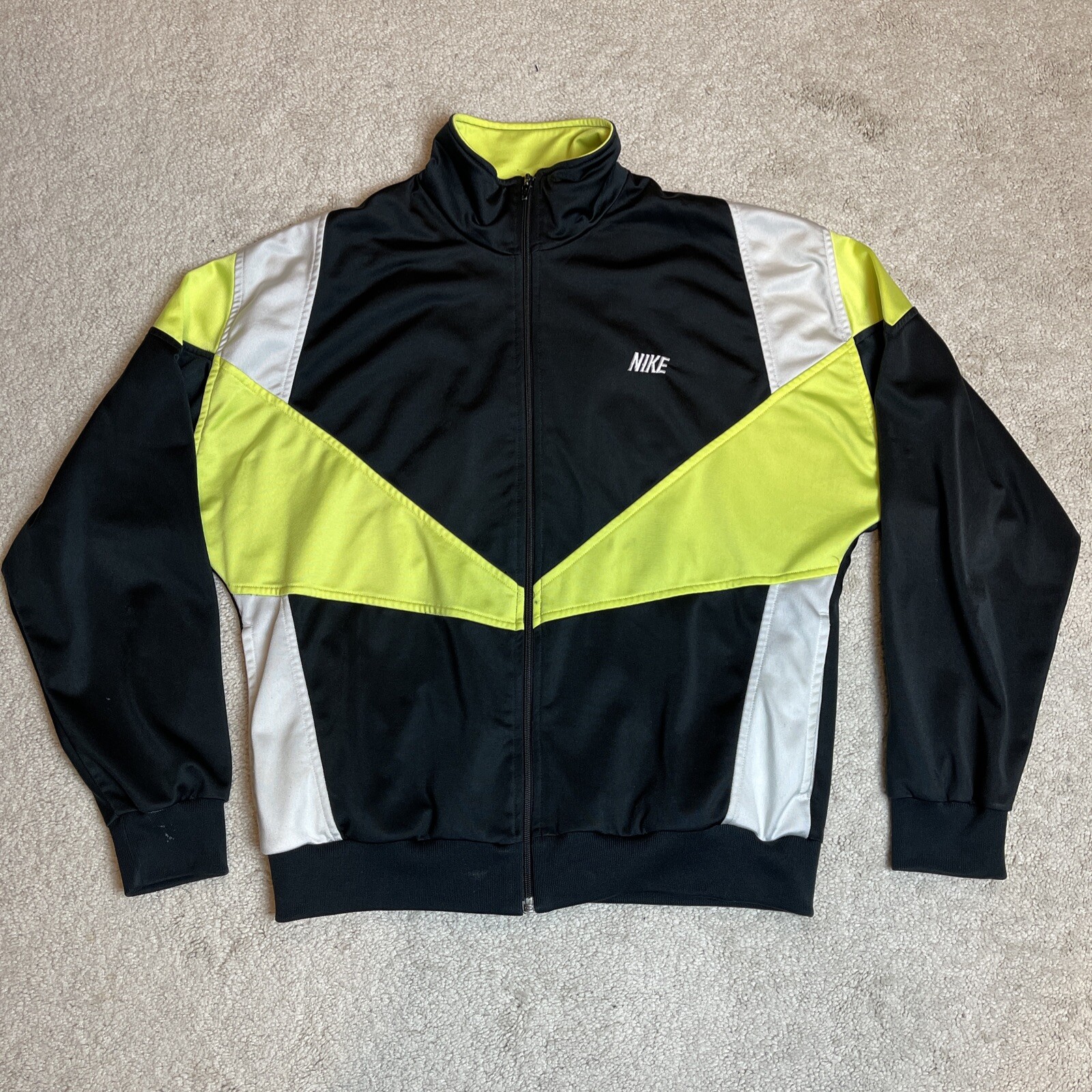 Vintage 90s Nike Track Jacket Gray Tag 