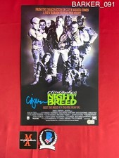 Clive Barker autographed signed Nightbreed 11x17 photo Beckett horror Clive Barker autographed signed Nightbreed 11x17 photo Beckett horror