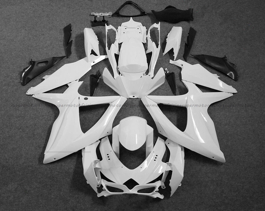Kit de carenado sin pintar para Suzuki GSXR600 / 750 2008-2010 2009 carrocería de inyección ABS Foto 2 de 4
