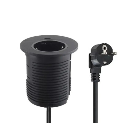 Anssin Built-in Socket With USB, Desktop Socket With 1 EU Socket, 1 USB-C Port