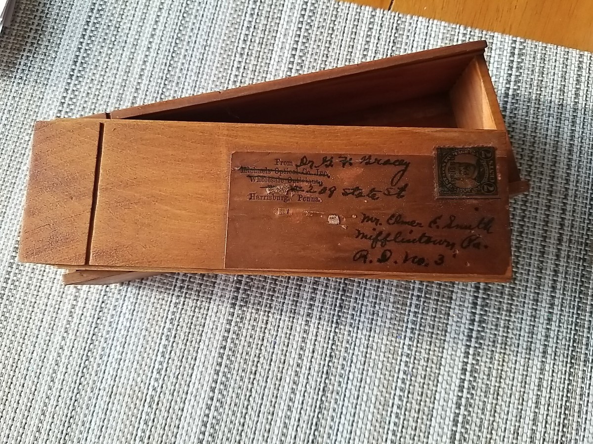 665 古道具 検眼レンズセット 木製ケース入り ヴィンテージ 眼鏡店