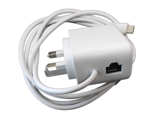 UK Plug Ethernet USB-C RJ45 Power Adapter 5V 1.5A 7.5W for Chromecast Google TV - 第 1/5 張圖片