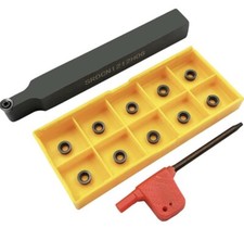 SRDCN1616H06 Lathe Turning Tool Holder Indexable Boring Bar +10x RCMT0602 Insert