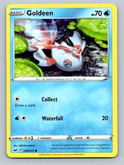 2020 Pokemon Card Sword & Shield Goldeen 46/202
