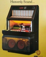 NSM Galaxy 200 Jukebox Flyer Originale Fonografo Musica Promo Stampa Arte Foglio