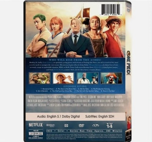 One Piece: Season 1 DVD 3 discs 2023 TV series Brand New the live action - Imagen 2 de 2