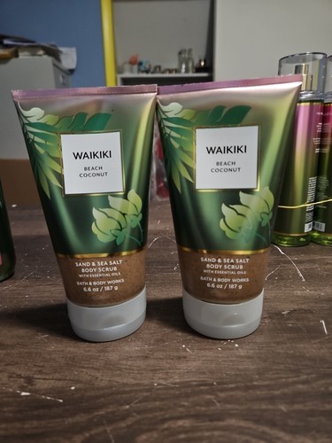 Bath Body Works 2 Waikiki Beach Coconut Sand & Sea Salt Peelings Neu