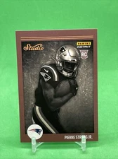 2022 PANINI NFL INSTANT STUDIO PIERRE STRONG JR. #36 RC PATRIOTS 1/911