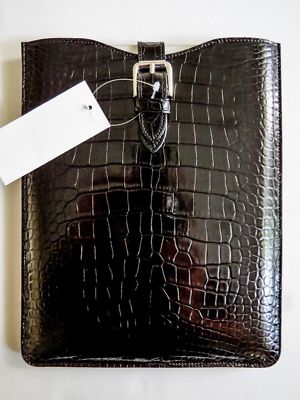 $5500 RALPH LAUREN PURPLE LABEL Alligator iPad 2 3 4 Air Pro 9.7'' Case Cover