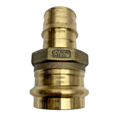 LFP4511515, Uponor ProPEX Brass-Copper Press Adapter 1-1/2''PEX x 1-1/2'' Copper