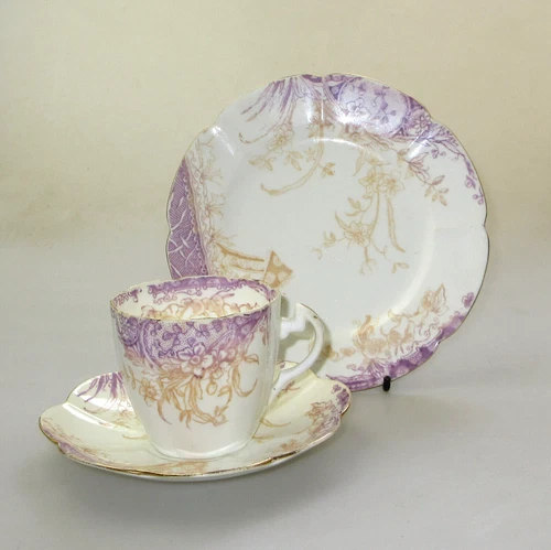 Wileman (Pre Shelley) China - Trailing Ivy - No 5024 Trio