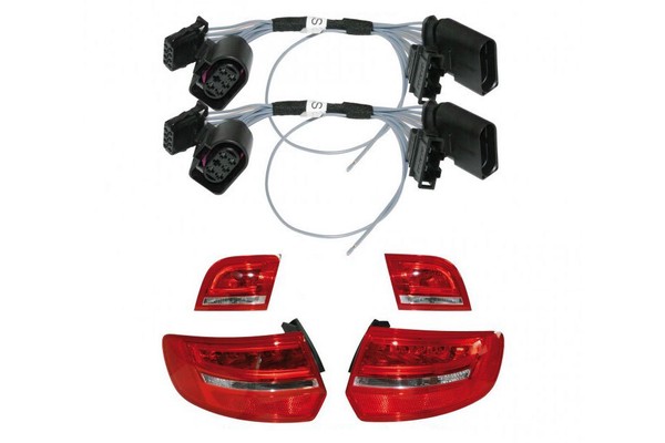 Original Kufatec SET Facelift RüCkleuchten LED FüR Audi A3 8P Sportback Adapter-image
