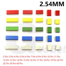 Single Row 2.54mm 2 Pin to 40 Pin Female PCB Straight Header Strip Connector DIY
