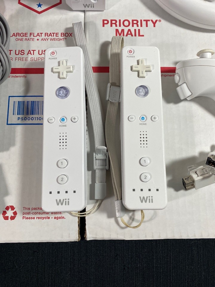 Nintendo Wii Bundle+ MARIO KART +Wheels+Wii SportsEXCELLENT NEXT DAY