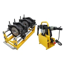 Manual 2.48"-6.3" PP PE Pipes Heat Fusion Machine 110V 4 Clamps Welding Machine