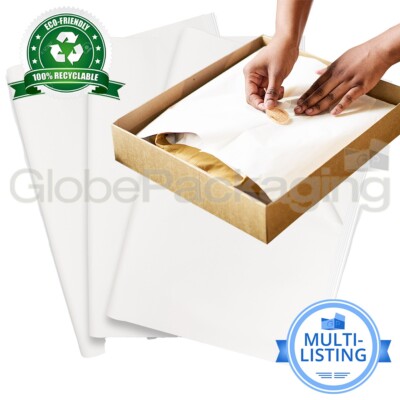 REINWEISSES SÄUREFREIES SEIDENPAPIER 18 g/m² VERPACKUNG *ALLE GRÖSSEN & MENGEN*