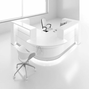 Valde Lav120l 119 X 119 J Shape Reception Desk With Counter Top