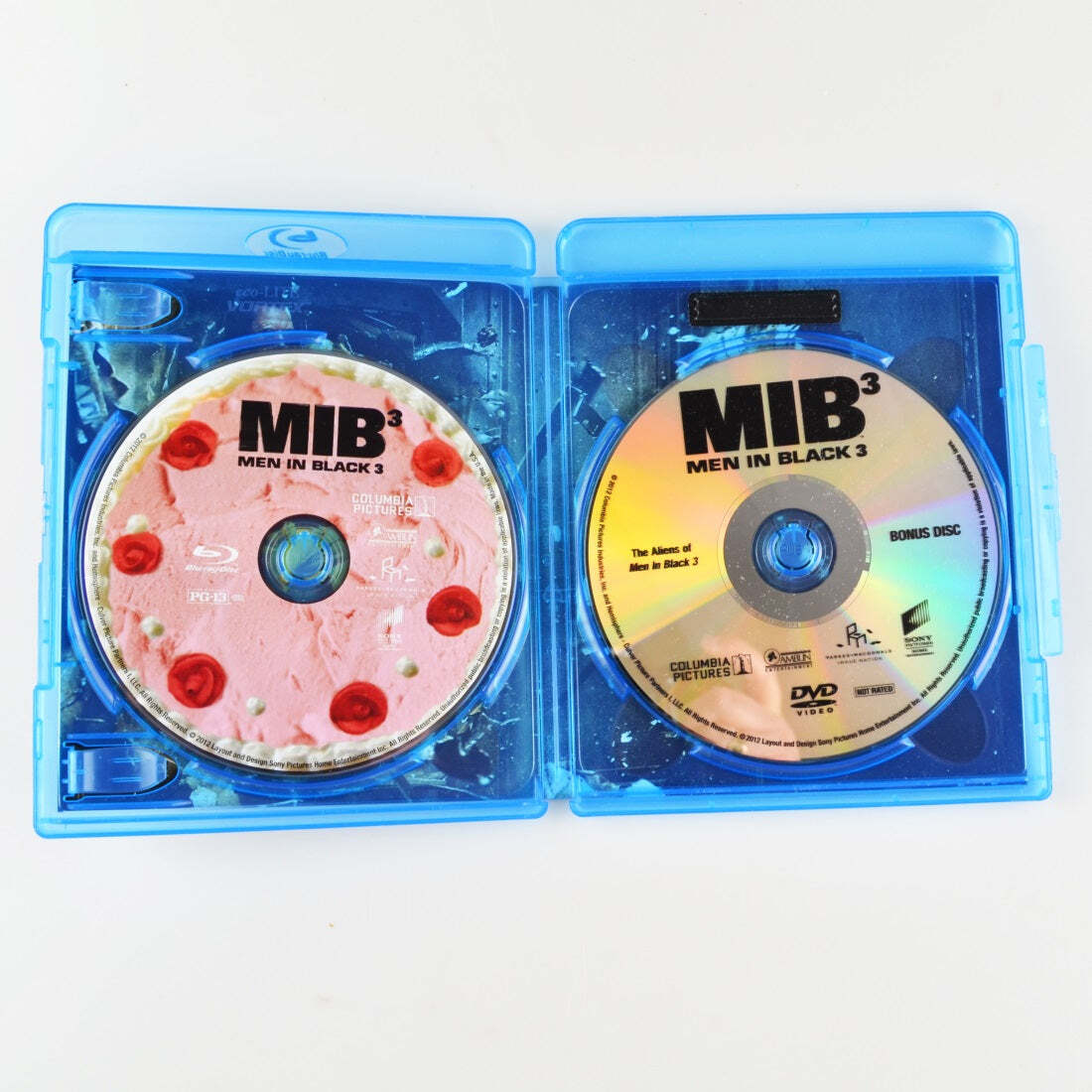 MIB3 - Men In Black 3 (Blu-Ray, 2012) Will Smith, Tommy Lee Jones