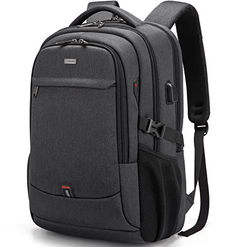 Mochila de viaje extragrande para portátil resistente al agua negra 