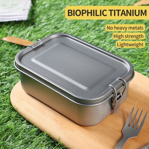 Pure Titanium Bento Dinner Box Leak-Proof Lunch Box Containers for Camping Home - Afbeelding 8 van 17