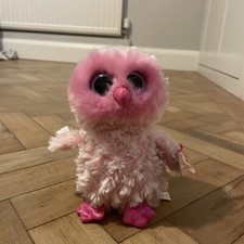 TY Beanie Babies Boo Boos Animal Plush Kids Soft Toy TWIGGY THE OWL BIRD 6" VGC