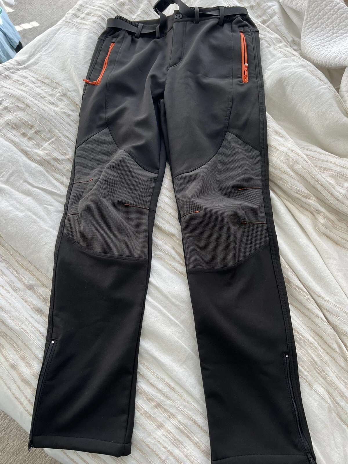 Gash Hao Mens Snow Ski Waterproof Softshell Snowboard Pants Outdoor Hiking Fleec